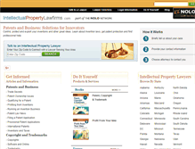 Tablet Screenshot of intellectualpropertylawfirms.com
